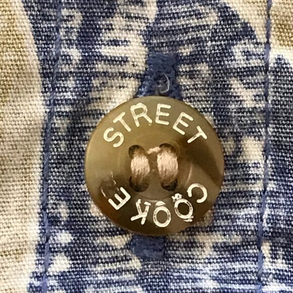 Cooke Street Hawaiian Shirt Men 2XL Blue Fish Print Button Up Pocket Collared - Picture 10 of 12